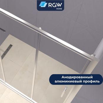 Душевая дверь 130*195 RGW PA-13 Хром/Прозрачное/5 мм (Easy) — фото 3, Раздвижные душевые двери