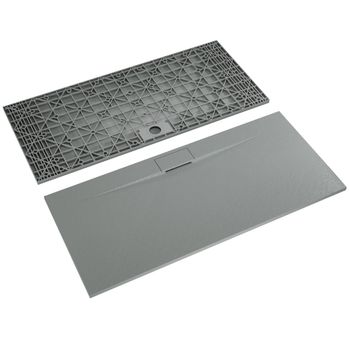 Душевой поддон 90*200*2,6 RGW TKS-209Gr Серый/Прямоуг Ø 90 мм  — фото 5, Стеклопластиковые душевые поддоны