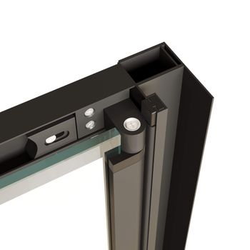 Душевая дверь 100*190 RGW PA-21-B Чёрный/Прозрачное/5 мм (Easy) — фото 7, Раздвижные душевые двери