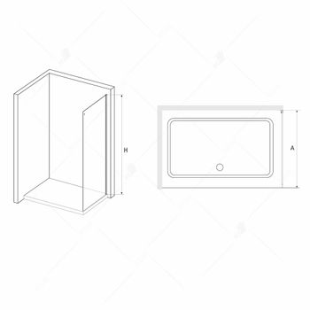 Боковая панель  90*200 RGW Z-15 Хром/Прозрачное/8 мм (TO-15) (Easy) — фото 1, Боковые стенки
