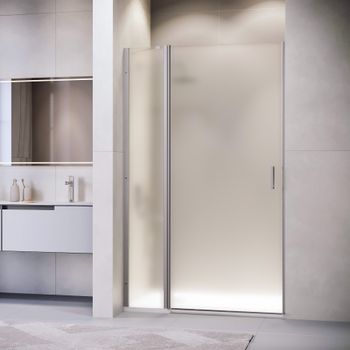 Душевая дверь 100*195 RGW LE-004-Gr Серый/Матовое/6 мм — фото 1, Распашные душевые двери