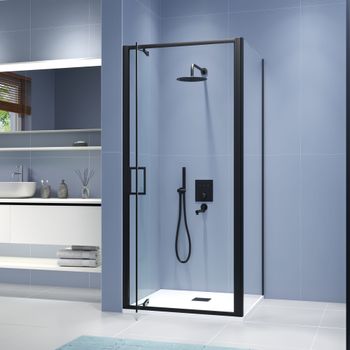 Душевая дверь  80*195 RGW SV-05-B Чёрный/Black Smart Line/8 мм (Easy) — фото 5, Складные душевые двери