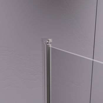 Шторка на ванну  80*140 RGW SC-114 Хром/Прозрачное/6 мм (Easy) — фото 5, Шторки для ванной распашные