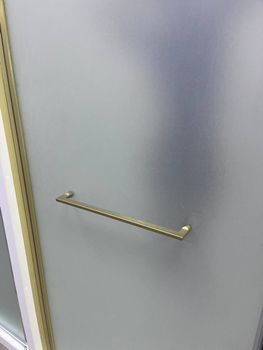 Душевая дверь  90*195 RGW PA-103-Gb Золото браш/Матовое/6 мм (EasyClean) — фото 6, Распашные душевые двери