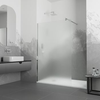 Душевая перегородка 100*185 RGW WA-02 Хром/Cora/6 мм (EasyClean) — фото 1, Душевые перегородки