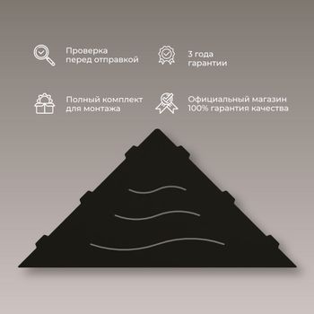 Полка прямая IN P2 Черная — фото 2, Полки для ванной и душа