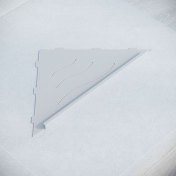 Полка RGW MT-12W/Белая Волна, металл 1,5 мм — фото 3, Полки для ванной и душа