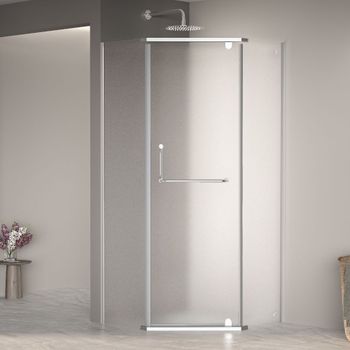 Душевой уголок  90*90*195 RGW PA-081 Трапеция/Хром/Матовое/6 мм (Easy) — фото 1, Душевые уголки трапеция