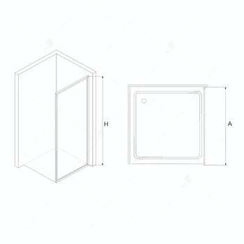 Боковая панель 100*200 RGW Z-02 Хром/Прозрачное/6 мм (SV-02) — фото 2, Боковые стенки