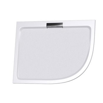 Душевой поддон  90*120*3,5 RGW GWS-41-L Белый/Асимметричный  Литьевой мрамор (Левый) — фото 1, Душевые поддоны из литьевого мрамора