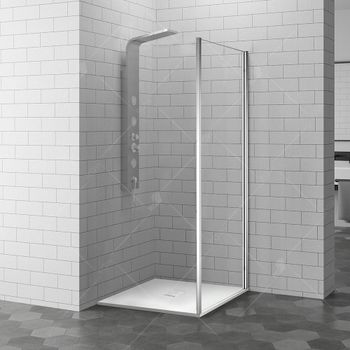 Боковая панель 100*200 RGW Z-02 Хром/Прозрачное/6 мм (SV-02) — фото 1, Боковые стенки