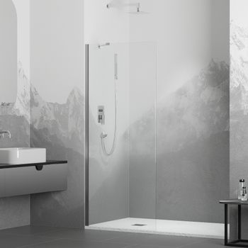 Душевая перегородка  60*195 RGW WA-110-W Белый/Прозрачное/8 мм — фото 2, Душевые перегородки