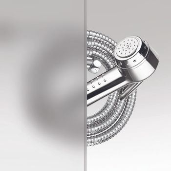 Душевой уголок INRAIN MIT-084 /  90х 90х195 / Трапеция / Чёрный / Матовое / 8 мм — фото 2, Душевые уголки трапеция