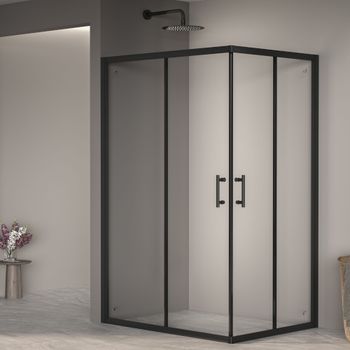 Душевой уголок  70*90*185 RGW PA-146-B Прямоуг./Чёрный/Прозрачное/6 мм (Easy) — фото 2, Прямоугольные душевые уголки