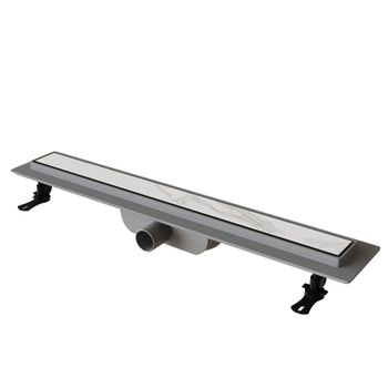 Душевой лоток прямой INRAIN HRL-11-80 800 Ø 40 мм хром Переходник с 40 на 50 — фото 5, Душевые лотки