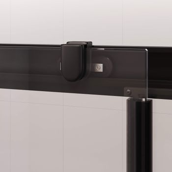 Душевая дверь 120*195 RGW PA-017-B Чёрный/Матовое/6 мм (Easy) — фото 3, Раздвижные душевые двери