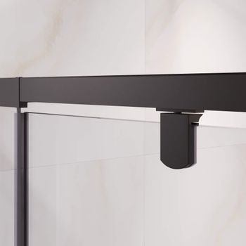 Душевая дверь  90-100*195 RGW PA-008-B Чёрный/Прозрачное/6 мм (Easy) — фото 3, Распашные душевые двери