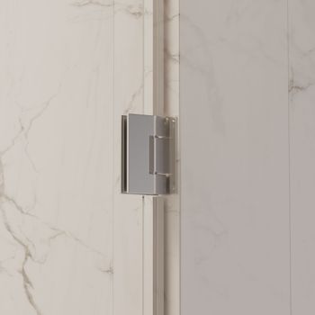 Душевая дверь INRAIN MIT-012 / 110х195 / Хром / Прозрачное / 8 мм — фото 4, Распашные душевые двери