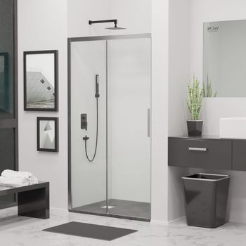 Душевая дверь 190*195 RGW LE-12 Хром/Прозрачное/6 мм (Easy) — фото 2, Раздвижные душевые двери