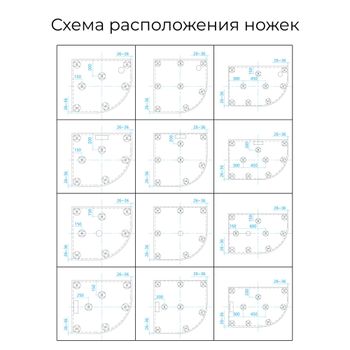 Душевой поддон 100*100*3 RGW ST/R-0100W Белый/Полукруг Ø 90 мм Каменный — фото 4, Душевые поддоны из искусственного камня