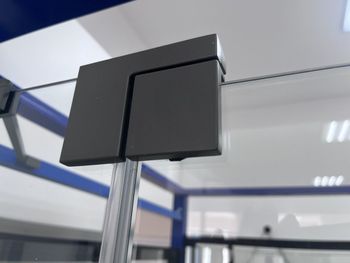 Душевая дверь 120*200 RGW HO-014-B Чёрный/Матовое/8 мм (EasyClean) — фото 4, Распашные душевые двери