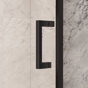 Душевая дверь INRAIN VIN-008 /  90-100х195 / Чёрный / Прозрачное / 6 мм — фото 3, Распашные душевые двери