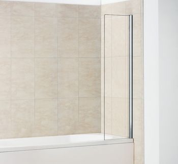 Шторка на ванну  30*150 RGW SC-058 Хром/Прозрачное/6 мм (Easy) — фото 3, Неподвижные шторки для ванной