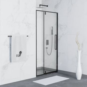 Душевая дверь 120*200 RGW SV-03 B Чёрный/Прозрачное/6 мм — фото 2, Распашные душевые двери