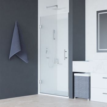 Душевая дверь  70*195 RGW HO-011 Хром/Прозрачное/8 мм — фото 1, Распашные душевые двери