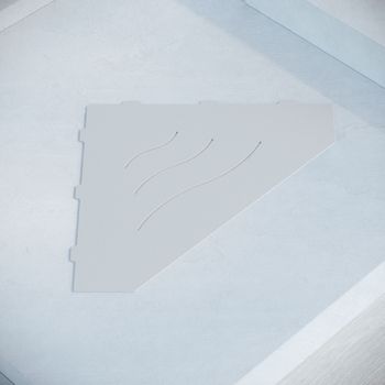 Полка RGW MT-03W/Белая Волна, металл 1,5 мм — фото 3, Полки для ванной и душа