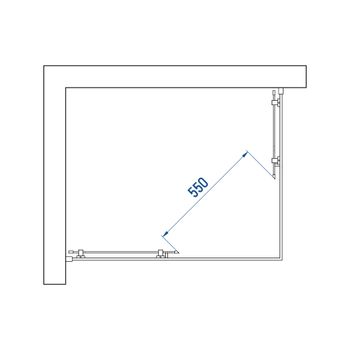 Душевой уголок INRAIN VIN-040 /  80х100х195 / Прямоуг. / Хром / Прозрачное / 6 мм — фото 5, Прямоугольные душевые уголки