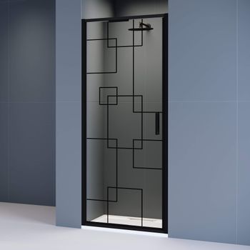 Душевая дверь  80*195 RGW SV-05-B Чёрный/Black Smart Line/8 мм (Easy) — фото 2, Складные душевые двери