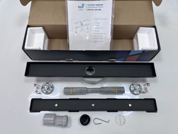 Душевой трап RGW SDR-08B-60 прямой 600 черный Ø 50 мм сифон + ножки, под плитку — фото 6, Трапы для душа