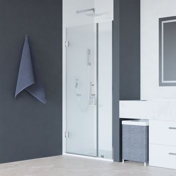 Душевая дверь INRAIN MIT-012 / 100х195 / Хром / Прозрачное / 8 мм — фото 1, Распашные душевые двери