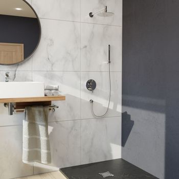 Комплект RGW SP-51 Хром (Головной душ/смеситель/ручной душ/) — фото 6, Встраиваемые душевые комплекты