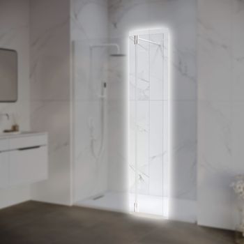 Боковая панель  30*195 RGW Z-071-W Белый/Прозрачное/8 мм (Easy) — фото 1, Боковые стенки