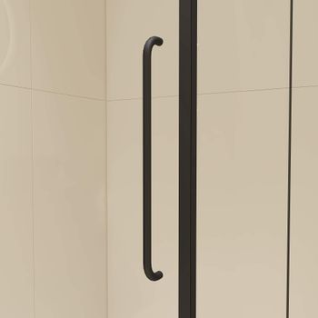 Душевой уголок  90* 70*185 RGW CL-046-B Прямоуг./Чёрный/Матовое/6 мм — фото 2, Прямоугольные душевые уголки