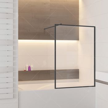 Шторка на ванну  30*150 RGW SC-058 Хром/Прозрачное/6 мм (Easy) — фото 1, Неподвижные шторки для ванной