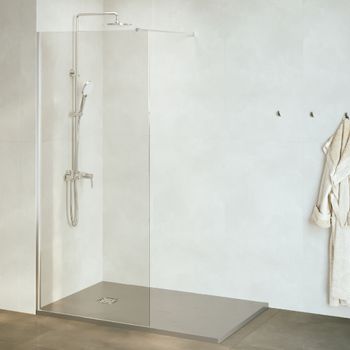 Душевая перегородка 150*195 RGW WA-010 хром/Прозрачное/8 мм — фото 1, Душевые перегородки