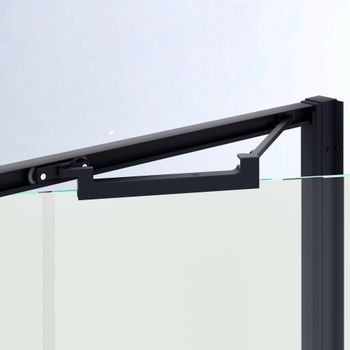 Душевая дверь  80*195 RGW SV-05-B Чёрный/Black Smart Line/8 мм (Easy) — фото 4, Складные душевые двери