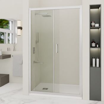 Душевая дверь 180*195 RGW PA-016 Хром/Прозрачное/6 мм — фото 2, Раздвижные душевые двери