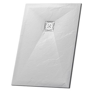 Душевой поддон  70*120*2,5 RGW ST-0127W Белый/Прямоуг Ø 90 мм Каменный — фото 1, Душевые поддоны из искусственного камня