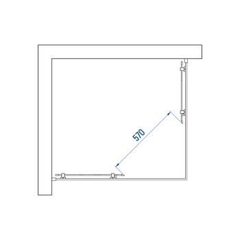 Душевой уголок INRAIN VIN-040 /  90х100х195 / Прямоуг. / Хром / Прозрачное / 6 мм — фото 5, Прямоугольные душевые уголки