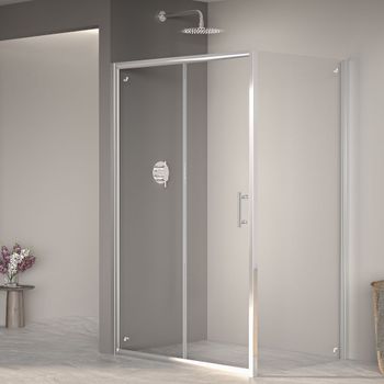 Душевой уголок  90*120*185 RGW PA-145 Прямоуг./Хром/Прозрачное/6 мм (Easy) — фото 1, Прямоугольные душевые уголки