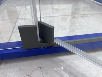 Душевая дверь 120*200 RGW HO-014-B Чёрный/Матовое/8 мм (EasyClean) — фото 7, Распашные душевые двери