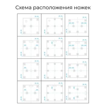 Душевой поддон  80*80*2,5 RGW ST-0088G Графит/Квадрат Ø 90 мм Каменный — фото 6, Душевые поддоны из искусственного камня