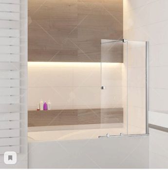 Шторка на ванну  90*150 RGW SC-47 Хром/Прозрачное/6 мм — фото 2, Шторки для ванной раздвижные