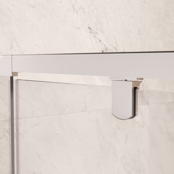 Душевая дверь INRAIN VIN-008 /  90-100х195 / Хром / Прозрачное / 6 мм — фото 4, Распашные душевые двери