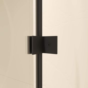 Душевой уголок  90*90*185 RGW CL-55-B Полукруг/Чёрный/Прозрачное/6 мм — фото 4, Душевые уголки четверть круга