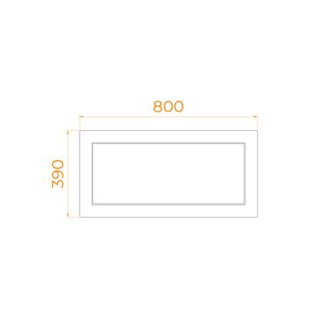 Экран для поддона RGW NB/CL-s 80 "b" h39 (боковой) (для поддонов с сиденьем) — фото 2, Экраны для поддонов